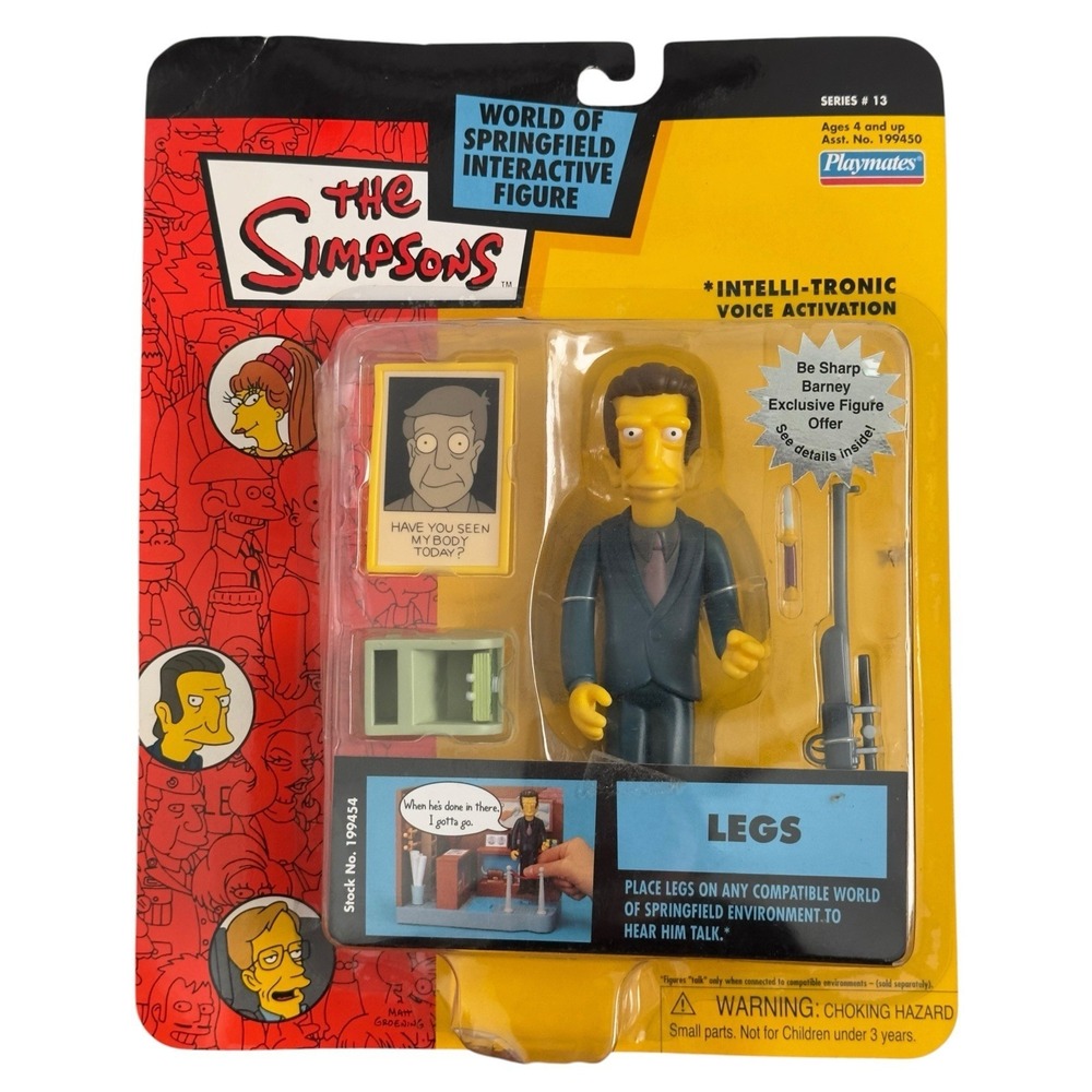 The Simpsons World‎ of Springfield Series 13 Legs Action Figure Playmates READ